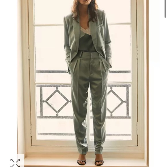 ba&sh Jackets & Blazers - ba&sh Blazer Set Textured Turquoise